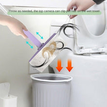 Automatic Cloth Changing Mini Mop with Push Pull Cloth Changing Handle (1 Pc) - justgrabit.in | Just Grab It