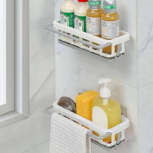 Multipurpose Platic Hanging Drain Rack Retractable Sponge Storage Hanging Rack With Adhesive Hook for Kitchen and Bathroom Dishcloth Holders Basket Drying Tray Organizer - Justgrabit Inc.