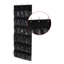 24 Grid Over the Door Shoe Organizer Rack Hanging Storage Space Saver (1 Pc) - justgrabit.in | Just Grab It