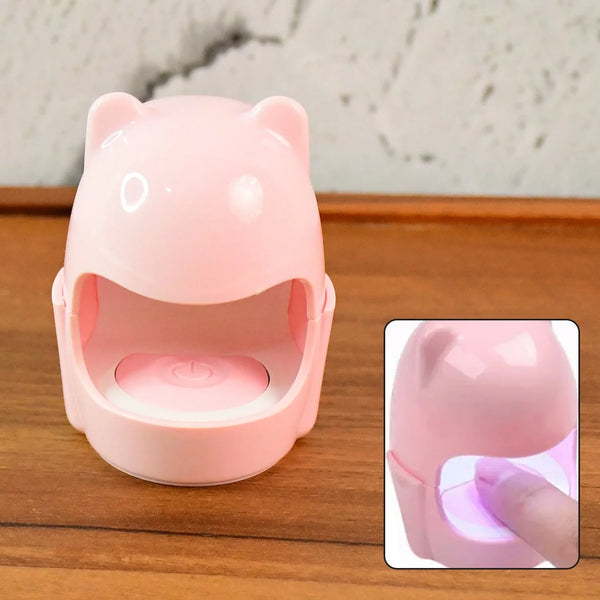 Mini LED Nail Dryer – USB Rechargeable Nail Polish Curing Lamp (1 Pc) - Justgrabit Inc.