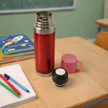 Insulated Travel Mug Bottle with Handle Lid (500 ML) - justgrabit.in | Just Grab It