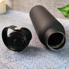 Stainless Steel Water Bottle with Carry Strap & Built - In Straw 1000ML Approx (1 Pc) - Justgrabit Inc.