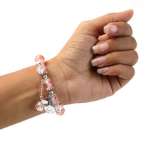 Elegant Crystal Beaded Charm Bracelet - justgrabit.in | Just Grab It