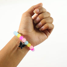 Premium Multicolor Pastel Bead Stretch Bracelet (1 Pc) - justgrabit.in | Just Grab It