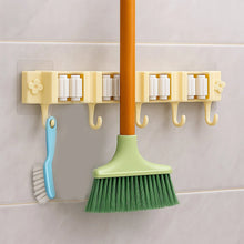 Self - Adhesive Wall - Mount Broom & Mop Holder Rack - justgrabit.in | Just Grab It