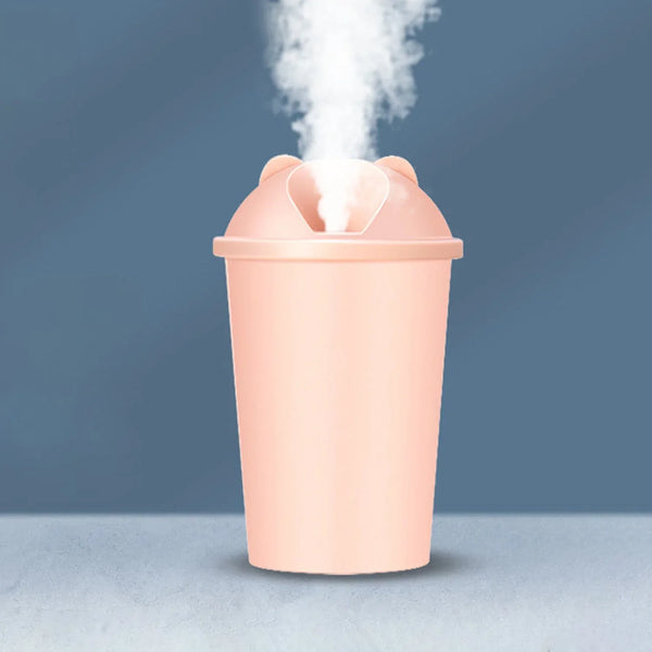 Cute Bear Shape USB Humidifiers Cup (1 Pc / Multicolor Light) - Justgrabit Inc.