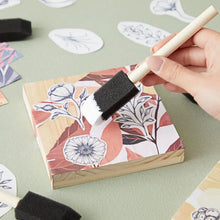 Multipurpose Sponge Brushes for Painting with Wooden Handles (6 Pcs Set) - Justgrabit Inc.