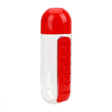 Water Bottle with Built - in 7 - Day Pill Organizer Approx 900ml (1 Pc) - justgrabit.in | Just Grab It