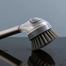 Cleaning Brushes Set, Scrub Brush Bathroom Brush, Long Handle Liquid Dispenser Pot Washing Brush - justgrabit.in | Just Grab It