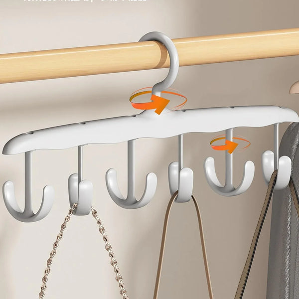 Rotatable Tank Top Hanger – Space Saving Closet Organizer for Dorms & Apartments (12 - Hook) - Justgrabit Inc.