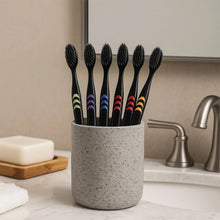 Soft Toothbrush With Plastic Round Box for Men and Women, Kids, Adults Plastic Toothbrush (10 pcs Set) - Justgrabit Inc.