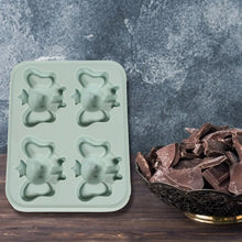 Silicone Cartoon Shape 4 Grid Ice Cube Tray Ice Cube Molds Trays Small Cubes Tray For Fridge, Flexible Silicon Ice Tray (1 pc) - Justgrabit Inc.
