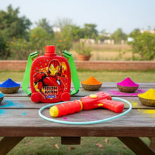 Kids Backpack Style Water Gun with Tank and Pipe Set, Pichkari (1 Set) - justgrabit.in | Just Grab It