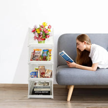 4 - Layer Stackable Foldable Storage Organizer Cart for Kitchen, Closet, Bedroom & Bathroom - Justgrabit Inc.