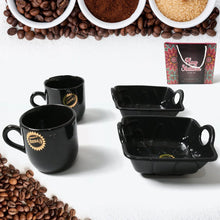 Play Station Ceramic Tea / cups / Mug Set With Handle Serving Bowl Milk Cup, Coffee Cup, Tea Cup, Breakfast Cup, Drinking Mug or Outdoor for Household, Gift for Birthday, Wedding Party (4 Pcs set) - Justgrabit Inc.