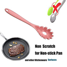Silicone Pasta Fork Spaghetti Strainer, Non - Slip Heat Resistant - justgrabit.in | Just Grab It