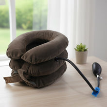 3 Layer Inflatable Cervical Neck Traction Support Collar (1 Pc) - justgrabit.in | Just Grab It