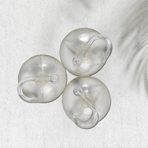 Transparent Rubber Vacuum Hangers for Bathroom, Kitchen, and Wall - justgrabit.in | Just Grab It