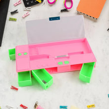 Multi Purpose Gadget Jumbo Pencil Box Compass Jumbo 2 Side Slot Geometry Box Compass Use School , Traveling & Studio - justgrabit.in | Just Grab It