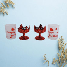 Tealight Holder Stylishly Shaped Candle Diya Stand Plastic Beautiful Design Festival, Diwali (2 Pc / Mix Design) - Justgrabit Inc.