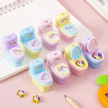 Fun & Functional! Toilet Sharpener with Eraser (2 Pc Set) - Justgrabit Inc.