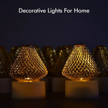 Set of 12 Decorative LED Flameless Candle Lights with Golden Net Cover - Justgrabit Inc.
