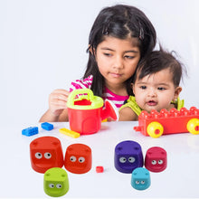 Monster Cups - Activity Toy for Babies 5+ Months Plastic Multicolor Infant & Preschool Toys Develops Motor & Reasoning Skills Birthday Gifts for Boys Girls Age 5+ Months Kids (1 Set) - Justgrabit Inc.