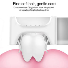 2 In1 U - Shape Silicone Manual Toothbrush & Tongue Scraper Cleaner Brush (1 Pc) - justgrabit.in | Just Grab It