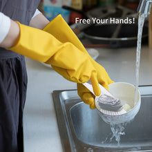 Dish Cleaning Brush with Built - in Liquid Soap Dispenser (1 Pc) - justgrabit.in | Just Grab It