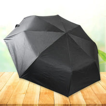 2 Fold Manual Umbrella – Wind, Sun & Rainproof with Steel Shaft & Wrist Strap - Justgrabit Inc.