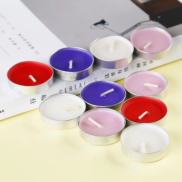 DECORATIVE COLOR CANDLE LIGHT CANDLE PERFECT FOR GIFTS, HOME, ROOM, BIRTHDAY, ANNIVERSARY DECORATIVE CANDLES, Diwali (50 Pc Set) - justgrabit.in | Just Grab It