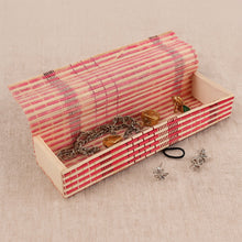 Multi - Purpose Handcrafted Bamboo Mat Style Pen Pencil & Makeup Box (1 Pc) - justgrabit.in | Just Grab It