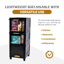 3 - Layer Plastic Storage Drawer Cabinet - justgrabit.in | Just Grab It