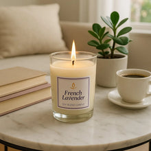 In'lief French Lavender Soy Blend Scented Candle in Glass Jar (50GM / 1 Pc) - justgrabit.in | Just Grab It