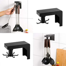 Self Adhesive 360 Degree Rotating Cooking Utensils Holder (1 Pc) - justgrabit.in | Just Grab It