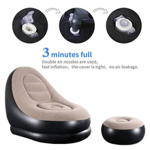 Portable Indoor/Outdoor Air Sofa, couch & Pump - justgrabit.in | Just Grab It