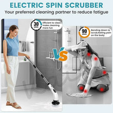 9 In 1 Rechargeable Electric Spin Scrubber with Telescopic Handle (1 Set) - justgrabit.in | Just Grab It