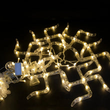 Swastik om Curtain Decorative Lights, String Lights with 12 Hanging Props138 LED, Diwali Decoration Items for Home Decor, Night Light, Room Lights for Bedroom, Balcony Decor. - justgrabit.in | Just Grab It