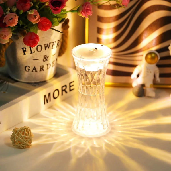 Crystal Table Lamp – Universal Soft Night Light & Study, Bedroom, Office & Children's Room, Diwali (1 Pc) - justgrabit.in | Just Grab It