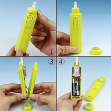 Electric Eraser Kit Automatic Pencil Eraser Battery Operated with 12 Eraser Refills - justgrabit.in | Just Grab It