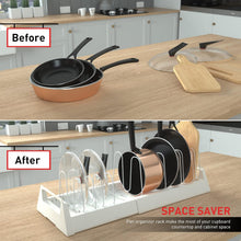 Pots and Pans Organizer Rack for Under Cabinet - justgrabit.in | Just Grab It