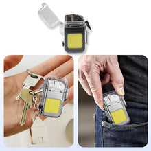USB Rechargeable Electric Lighter & 3 Modes COB Flashlight (1 Pc) - justgrabit.in | Just Grab It