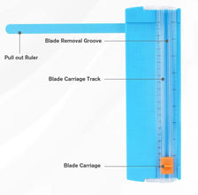 Paper Cutter, A5 Mini Paper Cutter, Portable Paper Cutting Machine (1 Pc / Mix Color) - Justgrabit Inc.
