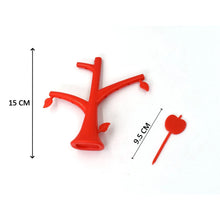 6 Pc Fruit Fork widely used for fruits and vegetable salads while eating them, because of its pointed easy pickup shape and all. - Justgrabit Inc.