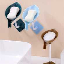Soap Holder Leaf - Shape Self Draining Soap Dish Holder, With Suction Cup Soap Dish Suitable for Shower, Bathroom, Kitchen Sink - Justgrabit Inc.