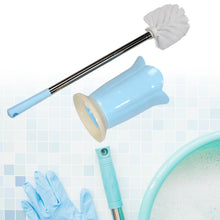 Toilet Plastic Brush with Holder Stand Western and Indian Toilet Bathroom Cleaning - justgrabit.in | Just Grab It