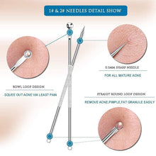 Blackhead Remover, 4 - in - 1 Stainless Steel Pimple Extractor Tool (1 Pc) - justgrabit.in | Just Grab It