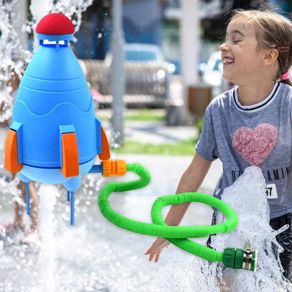 Sprinkler Rocket Launcher Summer Toys for Kids (1 Set) - justgrabit.in | Just Grab It