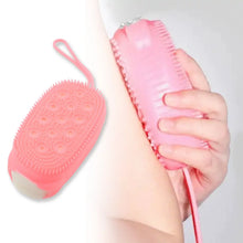 Super Soft Silicone Bath Brush – Double - Sided Body Scrubber for Deep Cleansing & Exfoliation (1 Pc) - Justgrabit Inc.