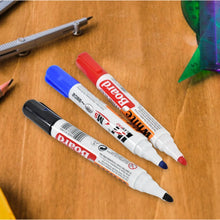 Whiteboard Marker Set (Blue, Black, Red) with Board Duster - Pack of 4 - Justgrabit Inc.